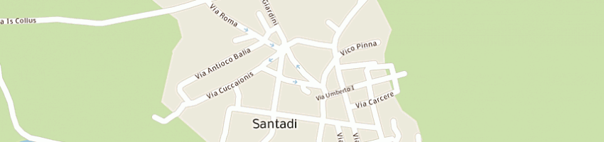 Mappa della impresa cantine santadi a SANTADI