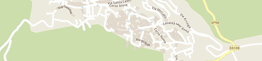 Mappa della impresa farmacia di donnici rosalba e rocca teresa snc  a PETILIA POLICASTRO