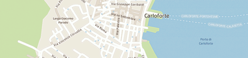 Mappa della impresa bon bon di crossino e c snc a CARLOFORTE