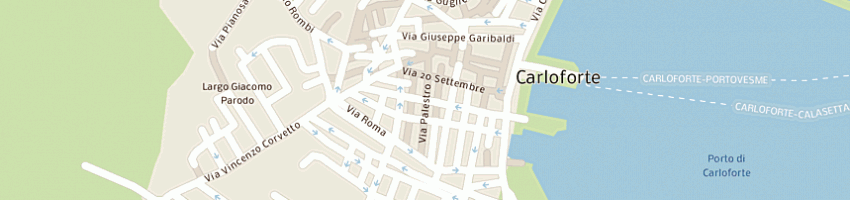 Mappa della impresa luxoro parodo franca snc a CARLOFORTE