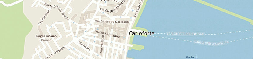 Mappa della impresa pe f srl a CARLOFORTE