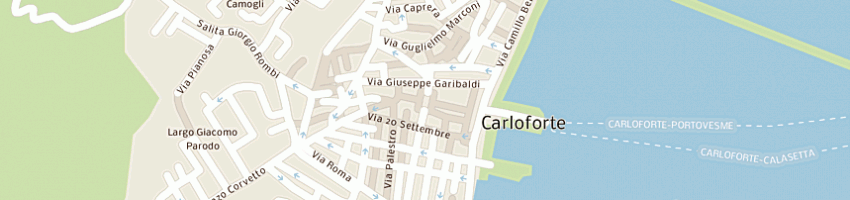 Mappa della impresa napoli bernardo a CARLOFORTE