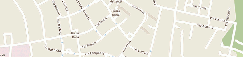 Mappa della impresa circolo bocciofilo comunale a CARBONIA