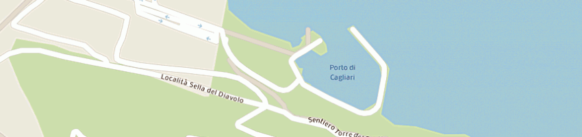 Mappa della impresa yacht club cagliari a CAGLIARI