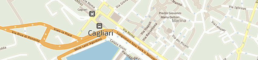 Mappa della impresa nuovo caffe' torino srl a CAGLIARI