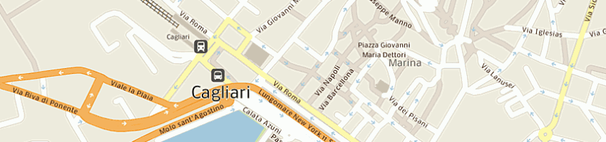 Mappa della impresa ristorante italia di flippo mundula e c sas a CAGLIARI