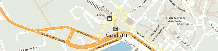 Mappa della impresa hertz rent a car a CAGLIARI