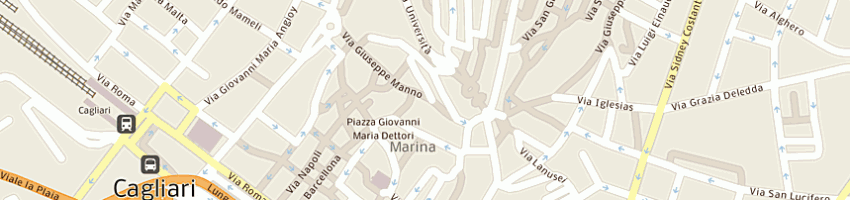 Mappa della impresa zara italia srl a CAGLIARI