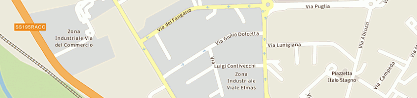 Mappa della impresa dott giuseppe maioli srl a CAGLIARI