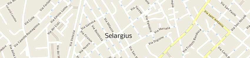 Mappa della impresa comune di selargius a SELARGIUS