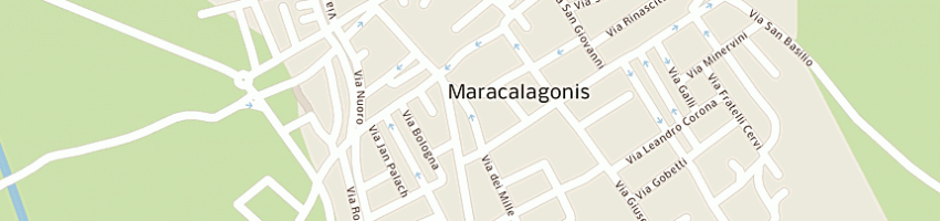 Mappa della impresa marini gabriele a MARACALAGONIS