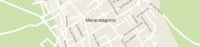 Mappa della impresa calaserena village a MARACALAGONIS