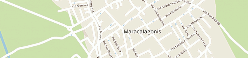 Mappa della impresa la piazzetta snc a MARACALAGONIS