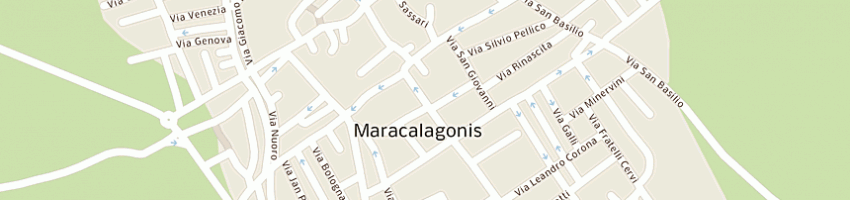 Mappa della impresa cogoni market di cogoni renata e c snc a MARACALAGONIS