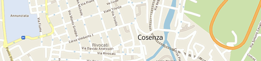 Mappa della impresa municipio  a COSENZA