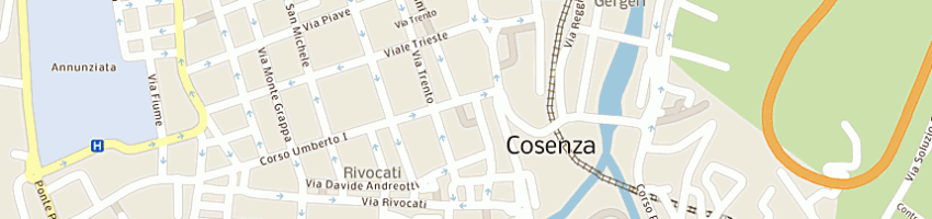 Mappa della impresa compass spa a COSENZA