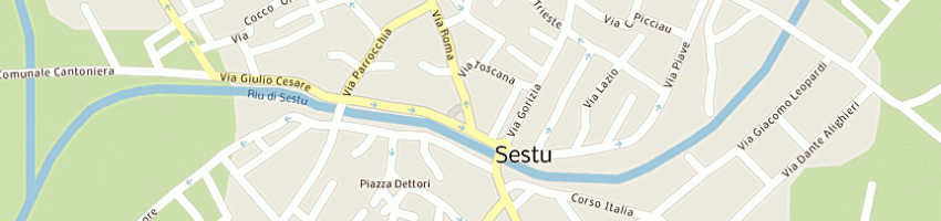 Mappa della impresa pizzeria pit - stop di manunza a a SESTU