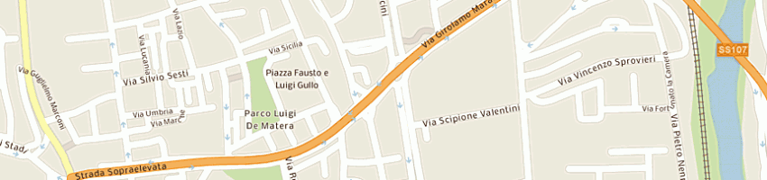 Mappa della impresa la boutique dei fiori di forte ivo e rua' gianfranco snc  a COSENZA