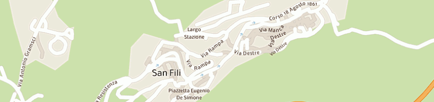Mappa della impresa carbini paolo  a SAN FILI