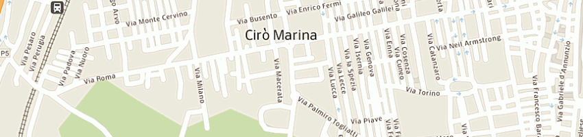 Mappa della impresa calvelli francesco a CIRO MARINA