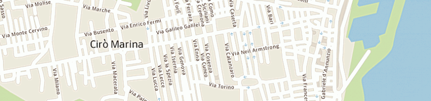 Mappa della impresa sicilia giuseppe a CIRO MARINA