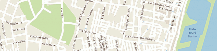 Mappa della impresa ciliberto guglielmina a CIRO MARINA
