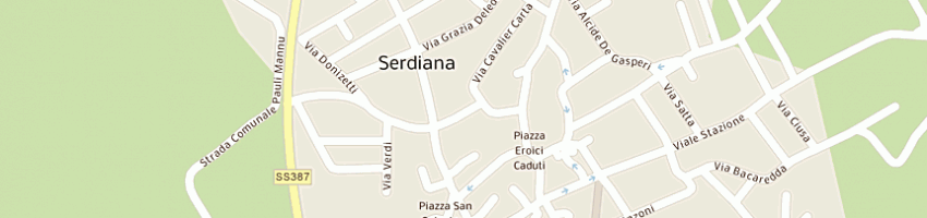 Mappa della impresa serdiana market sdf di deias alfredo-sanna franca e deias luciana a SERDIANA