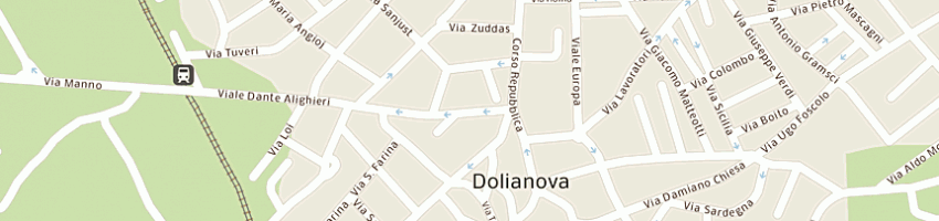 Mappa della impresa mameli dr tullio e dr vittorio a DOLIANOVA
