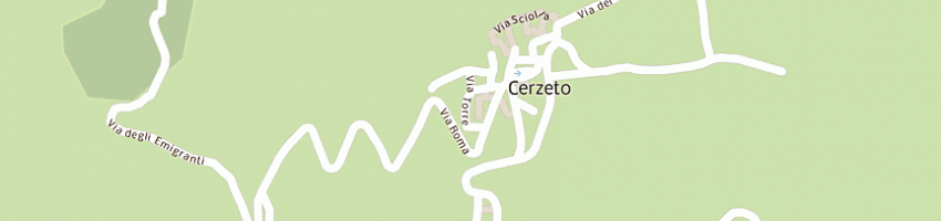 Mappa della impresa matrangolo  a CERZETO