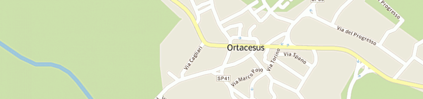 Mappa della impresa trexenta spa a ORTACESUS