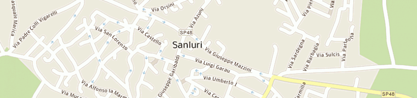 Mappa della impresa pronto ufficio di marras marcello a SANLURI