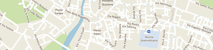 Mappa della impresa impianti elettrici cnn di chiarello natale  a ROSSANO