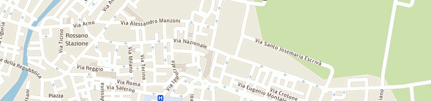 Mappa della impresa taxi blue di micciullo gennaro  a ROSSANO