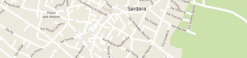 Mappa della impresa parrocchia santonio da padova a SARDARA
