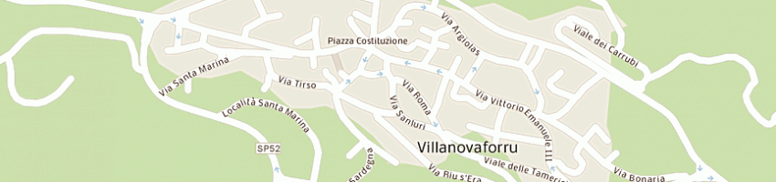 Mappa della impresa poste italiane a VILLANOVAFORRU