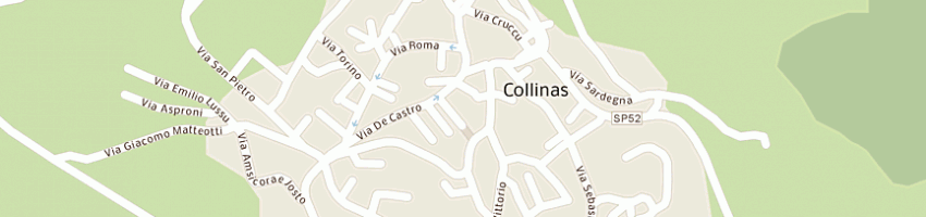 Mappa della impresa comune di collinas a COLLINAS