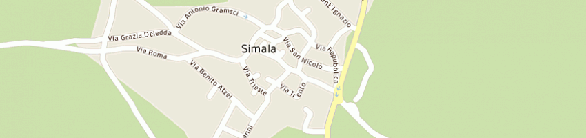 Mappa della impresa bar smeraldo di orru' eraldo a SIMALA