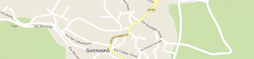 Mappa della impresa pusceddu enrico a GONNOSNO 