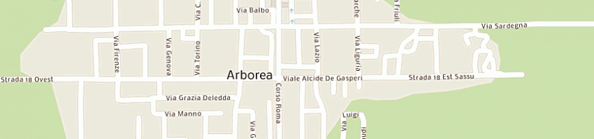 Mappa della impresa pala marco tullio a ARBOREA