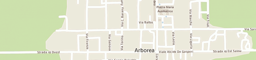 Mappa della impresa carrozzeria capraro gianluca a ARBOREA