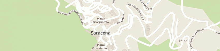 Mappa della impresa di leone lidio a SARACENA