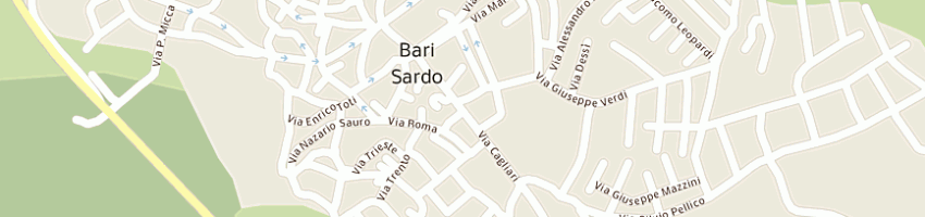 Mappa della impresa l'isola del dolce a BARI SARDO