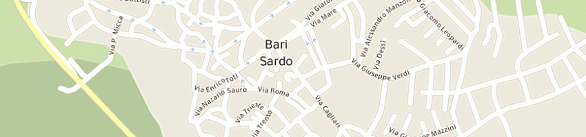 Mappa della impresa servizi turistici ed immobiliari di ecuccu e c snc a BARI SARDO