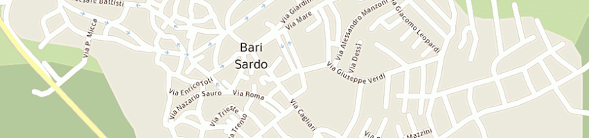 Mappa della impresa pisu emanuela a BARI SARDO