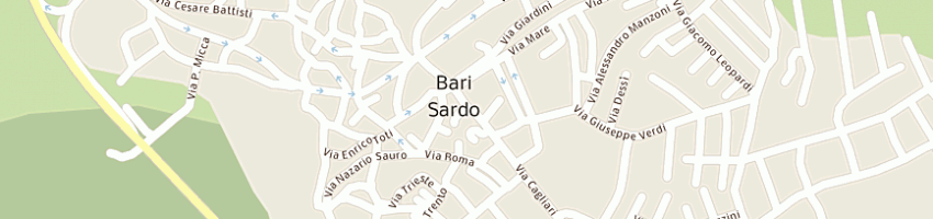 Mappa della impresa su pintau a BARI SARDO