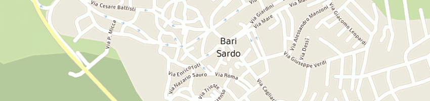 Mappa della impresa pisu beniamino a BARI SARDO