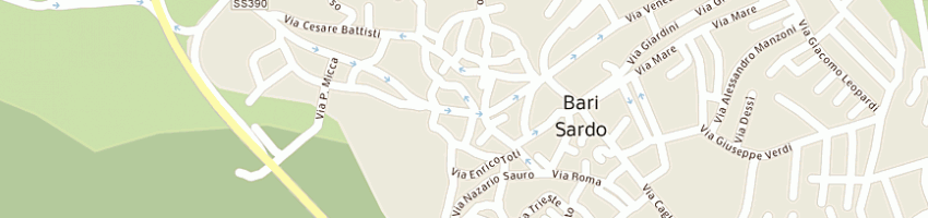 Mappa della impresa pilia roberto a BARI SARDO