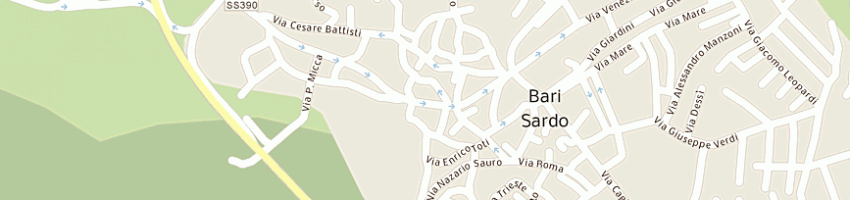 Mappa della impresa impresa pulizie di mameli rosina a BARI SARDO