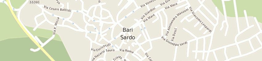 Mappa della impresa taccori doneddu angela maria a BARI SARDO