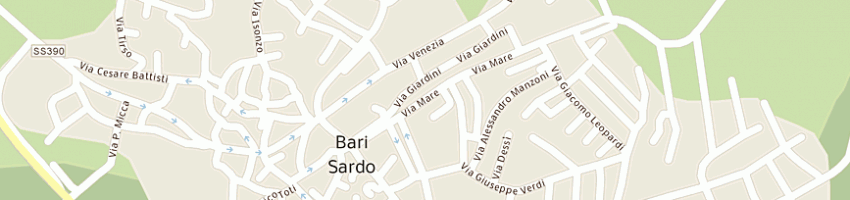 Mappa della impresa elettrica ferramenta di piras monica e csnc a BARI SARDO